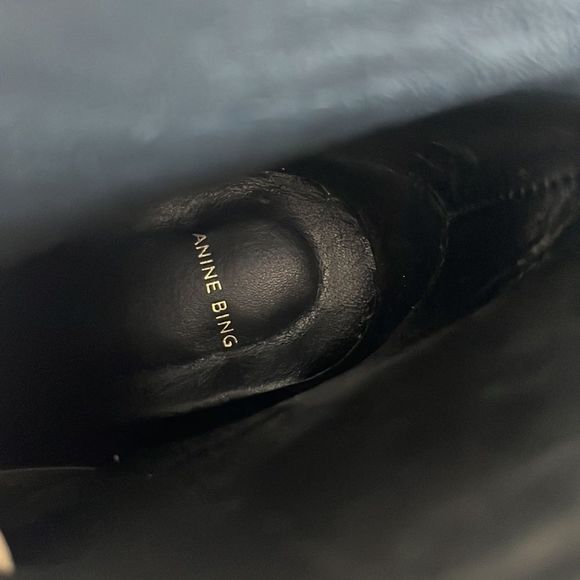 Anine Bing Textured Black Ankle Booties - Picture 11 of 15